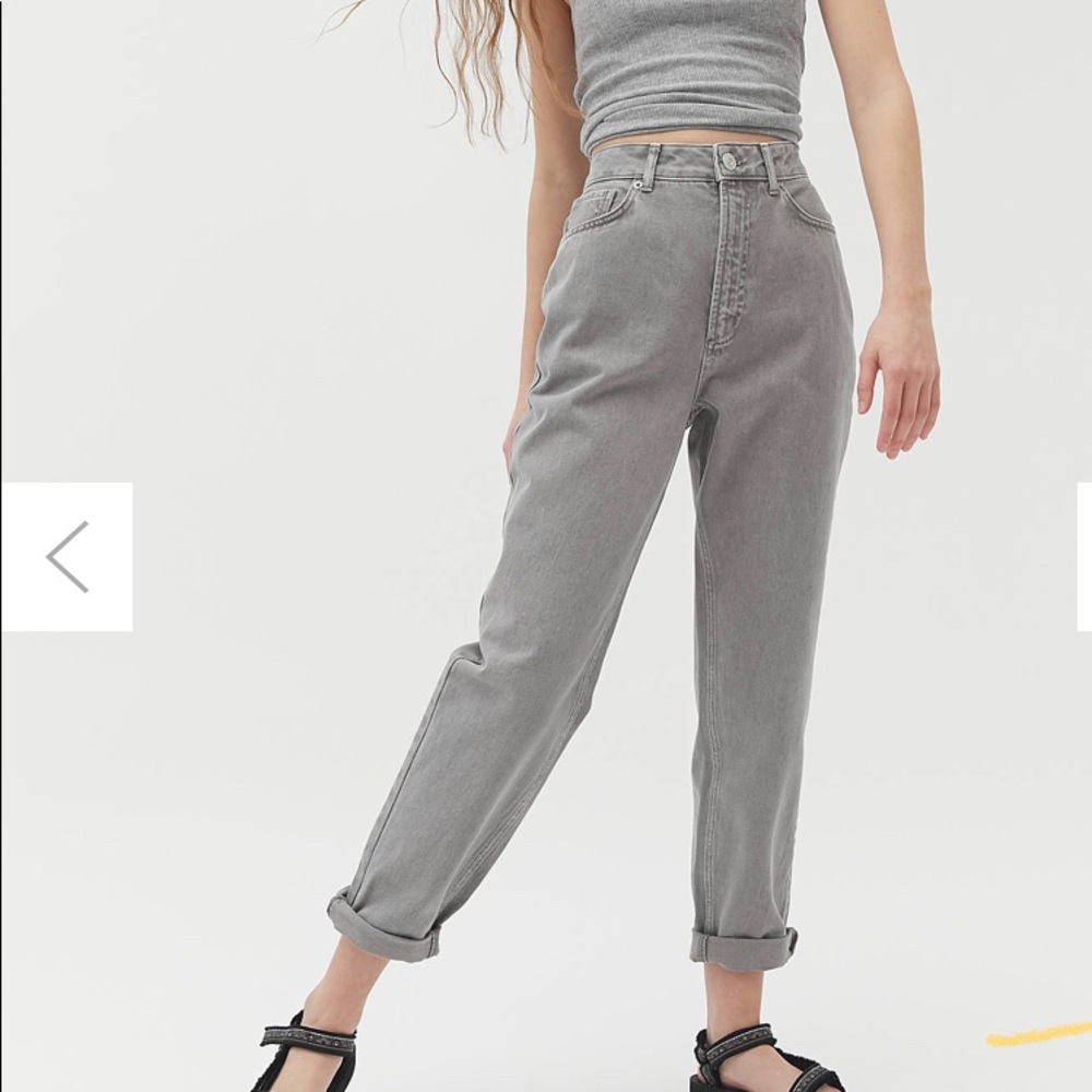 NWT BDG gray high-rise mom jeans